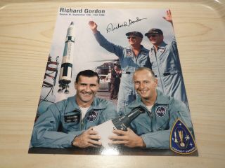 Signed / Autographed Photo.  Richard Gordon Astronaut Gemini Xi.  September 1966
