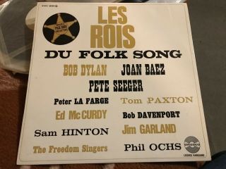 BOB DYLAN JOAN BAEZ Newport 63 French LP LES ROIS DU FOLK SONG PHIL OCHS SEEGER 2