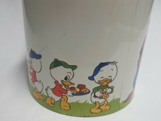 Vintage Cheinco Disney Cookie Tin Cannister Goofy Donald Minnie 3