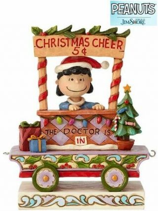 Peanuts By Jim Shore Lucy Christmas Train All Welcome Statue