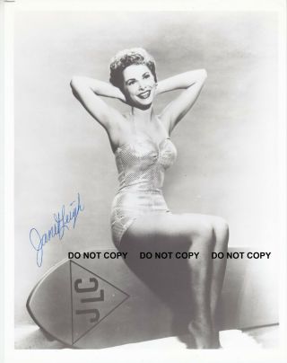 Janet Leigh Hand Signed B&w Autographed 8x10 Photo Photograph \