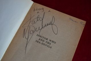 Doctor Who: The Sea Devils Target Book Signed By Katy Manning