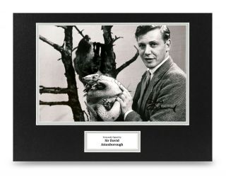 Sir David Attenborough Signed 16x12 Photo Display Autograph Memorabilia,