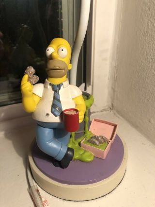 The Simpsons Homer Accent Table Lamp Toxic Waste Donuts