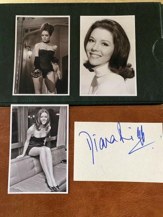 Diana Rigg The Avengers Signed Autograph Film Cult Tv,  3 Prints
