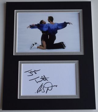 Jayne Torvill & Christopher Dean Signed Autograph 10x8 Photo Display Ice Skating