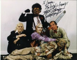 Bill Johnson - Texas Chainsaw Massacre 2 - Leatherface - Autographed 8x10