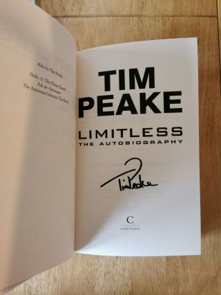 Hand Signed First Edition - Tim Peake Limitless.  Hardback And.
