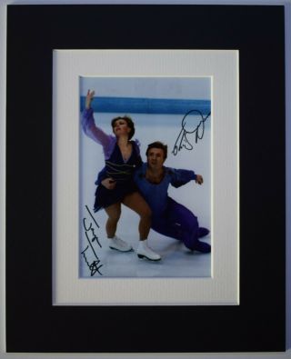 Torvill & Dean Signed Autograph 10x8 Photo Display Ice Skating Tv Aftal