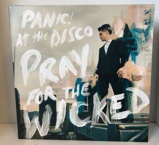 Panic At The Disco Pray For The Wicked Lp Gatefold Marbled Vinyl Open But