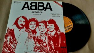 Abba - Europop - Lp Mexico Promo Radio Unique Cover Ps Rca - Rare