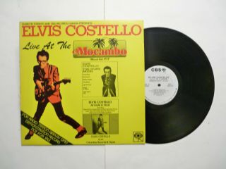 Canada Import Radio Promo Elvis Costello Live At The El Mocambo Lp Cbs 1978