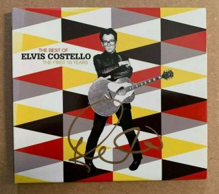 Elvis Costello - Signed - The Best Of Uk Cd Lp - Digipack - Uacc