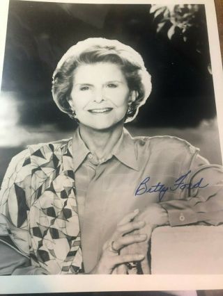 Rare Betty Ford Us President First 1st Lady Signed Autograph Photo