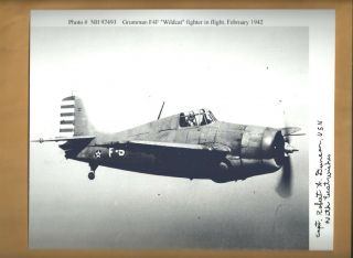 Robert Duncan Ww2 Ace Pilot Autographed 8x10 Picture Autograph Photo