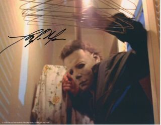 Tony Moran Halloween Hand Signed 10x8 Photo Michael Myers