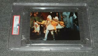 Rare Karl Slover Signed 4x6 Photo - Wizard Of Oz - Munchkin - Psa Encapsulated