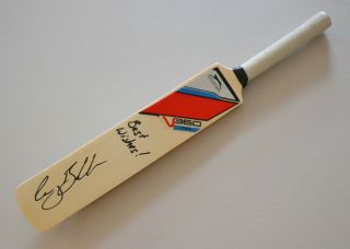Gary Ballance Signed Mini Cricket Bat England Autograph Memorabilia