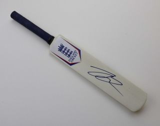 Jake Ball Signed Mini Cricket Bat England Autograph Memorabilia