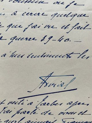 Antique Signed Letter French Admiral Navy Minister Jean - Marie Charles Abrial 3