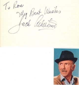 Jack Albertson Signed Card Chico And The Man