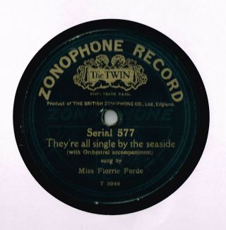 Miss Florrie Forde Music Hall 78 - They 