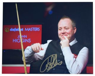 John Higgins Signed 10x8 Photo Autograph Snooker Sport Memorabilia Aftal