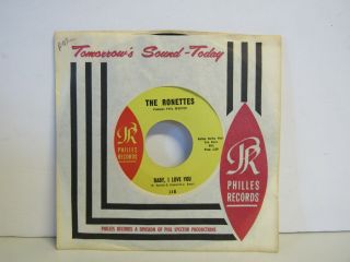 The Ronettes - Baby I Love You/miss John And Mr.  Sam - R&b - 7 " 45rpm