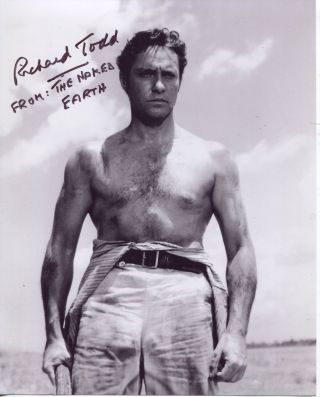 The Naked Earth 8x10 Movie Photo Signed By Richard Todd Uacc Dealer