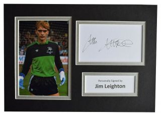 Jim Leighton Signed Autograph A4 Photo Display Aberdeen Football Aftal