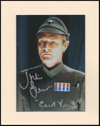 Julian Glover Star Wars General Veers Orig.  Signed 10x8 Mounted Autograph Photo