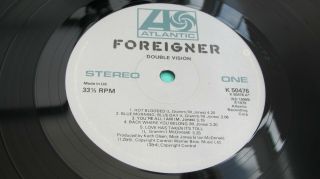 Foreigner Double Vision 1978 Uk Lp 1st Press Minus Audio - Listen