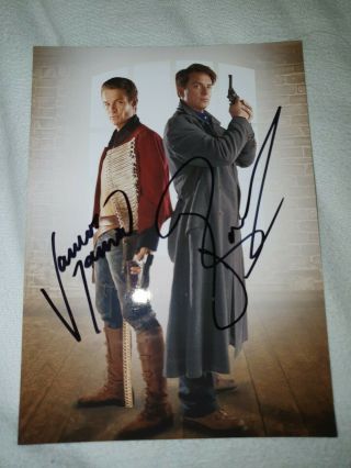 James Masters John Barrowman Double Signed Photo 7x5 Torchwood Doctor Who