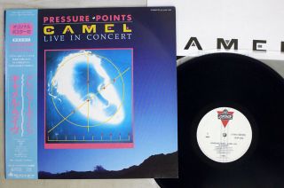 Camel Pressure Points/live In Concert London L25p 1202 Japan Obi Poster Vinyl Lp