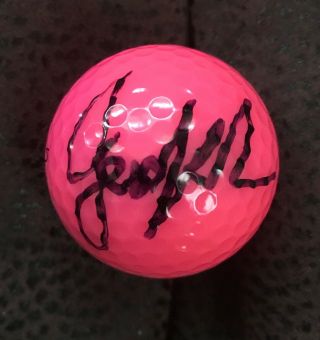 Jessica Korda Signed Pink Golf Ball Autographed Breast Cancer Awareness