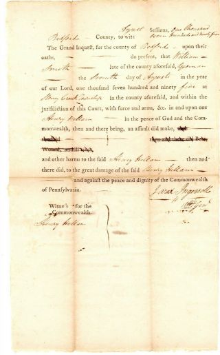 U S Constitution Signer,  U.  S.  Vp Candidate,  Jared Ingersoll 1795 Signed Doc 