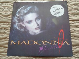 Madonna Live To Tell 12 " Vinyl Single Special Ltd.  Ed With Poster Exc,  Nr