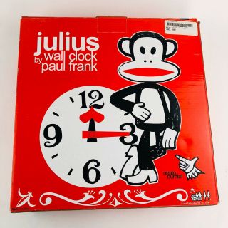Vintage Julius The Monkey By Paul Frank Wall Clock 2004 Rare (Open Box) 2