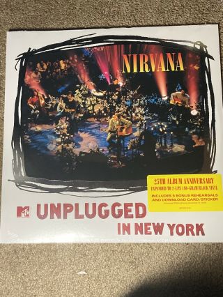 Nirvana Unplugged In York 2x Lp Deluxe Vinyl 180g - Bonus Rehearsal Tracks