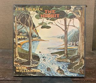 The Hobbit By Jrr Tolkien 4 Lp Vinyl Album Box Set Audiobook 1974 Uk W/booklet