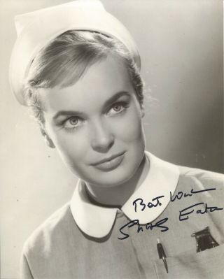 Bond Girl Shirley Eaton Signed Carry On Nurse Comedy Movie 8x10 Photo