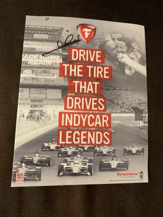 2019 Indy 500 Starting Field Lineup Indianapolis Signed Mario Andretti Firestone