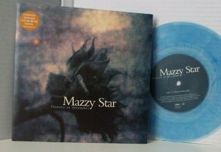 Mazzy Star - Flowers In December.  Clear Blue Vinyl.  Uk.  1996.  Indie.