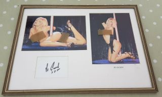 Framed Hand Signed Jo Guest Page 3 Glamour Model Nude Photos