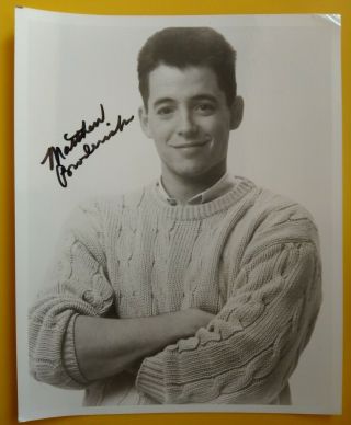 Matthew Broderick Hand Signed Photo Autograph Actor Comedian Singer 10 X 8