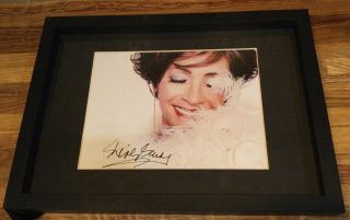 Photo Personally Autographed By Shirley Bassey - Signed Photograph Framed