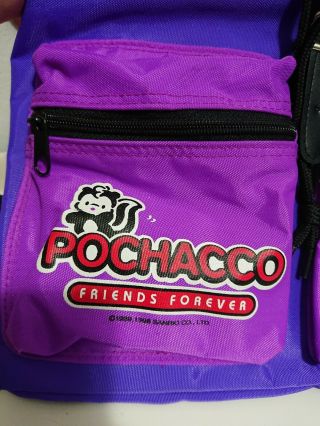 Vintage Sanrio Pochacco Friends Forever Purple Backpack 2