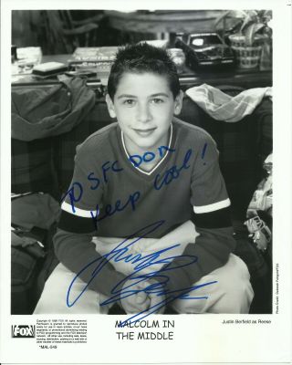 Justin Berfield - Malcolm In The Middle Autograph 8x10 Signed Photo