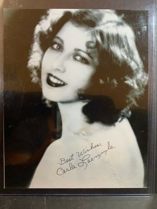 Signed Carla Laemmle Photo Autograph Dracula Phantom Of The Opera Died 2014 Auto