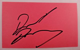 David Duchovny X - Files Actor Signed Autograph 3x5 Jsa/psa Guarantee